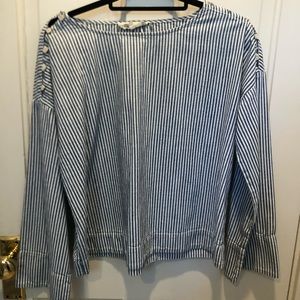 madewell striped boxy top
